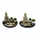 Decorative Figure DKD Home Decor 26 x 26 x 18 cm Oriental Garden (2 Units) - Декорация и Осветление<<<Дом