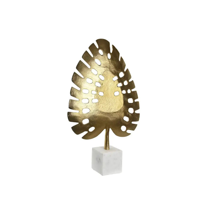 Decorative Figure DKD Home Decor 28 x 7,5 x 47 cm Golden White Tropical Leaf of a plant - Декорация и Осветление<<<Дом