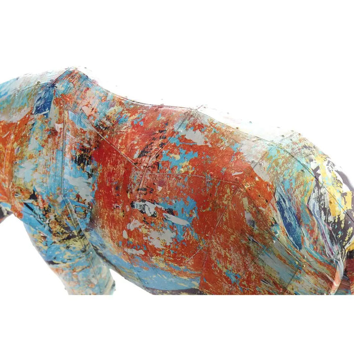 Decorative Figure DKD Home Decor 34 x 12,5 x 16,5 cm Multicolour Rhinoceros Modern - Декорация и Осветление<<<Дом