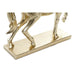 Decorative Figure DKD Home Decor 34 x 9,5 x 33,5 cm Horse Silver Golden (2 Units) - Декорация и Осветление<<<Дом