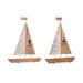 Decorative Figure DKD Home Decor 36,5 x 10 x 54 cm 37,5 x 10 x 48 cm Brown (2 Units) - Декорация и Осветление<<<Дом