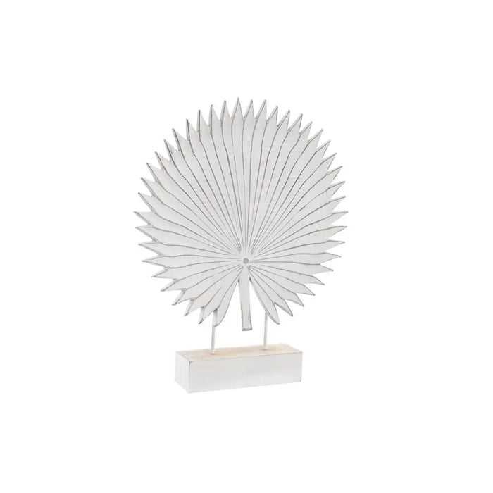Decorative Figure DKD Home Decor 36 x 7 x 46 cm White Tropical Leaf of a plant - Декорация и Осветление<<<Дом