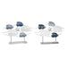 Decorative Figure DKD Home Decor 63 x 9 x 44 cm Grey Blue White Spirals (2 Units) - Декорация и Осветление<<<Дом