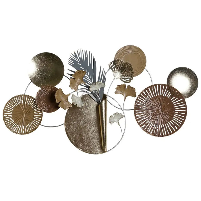 Decorative Figure DKD Home Decor 90 x 8,3 x 49 cm Grey Golden Copper Circles - Декорация и Осветление<<<Дом