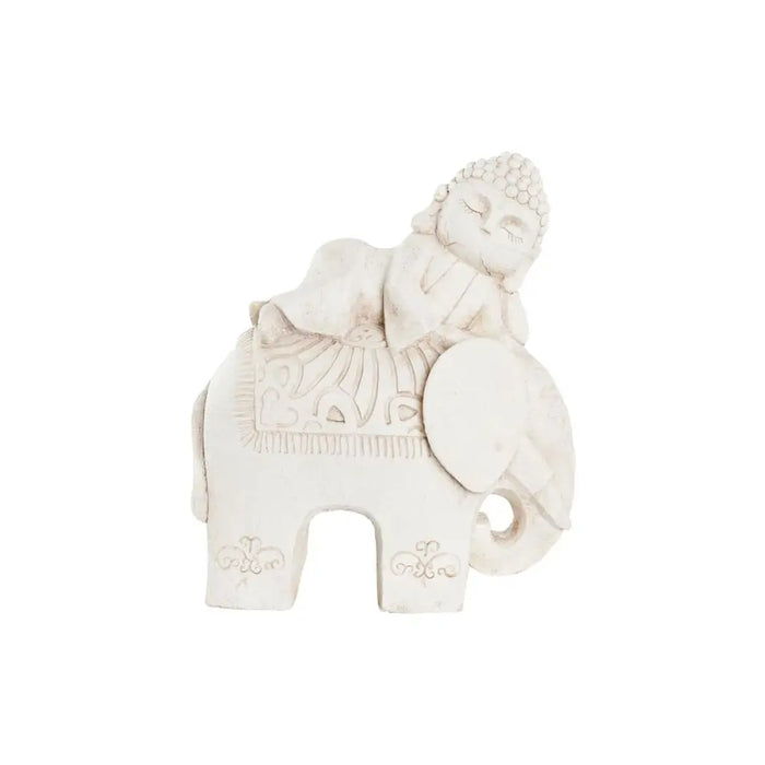 Decorative Figure DKD Home Decor Aged finish Elephant White Oriental Magnesium (42 x 24 x 46 cm) - Декорация и