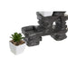 Decorative Figure DKD Home Decor Black Golden White Resin Monk Oriental (21 x 7,5 x 25 cm) (2 Units) - Декорация и