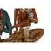 Decorative Figure DKD Home Decor Blue Brown Golden Leopard 16 x 9,5 x 23 cm (2 Units) - Декорация и Осветление<<<Дом