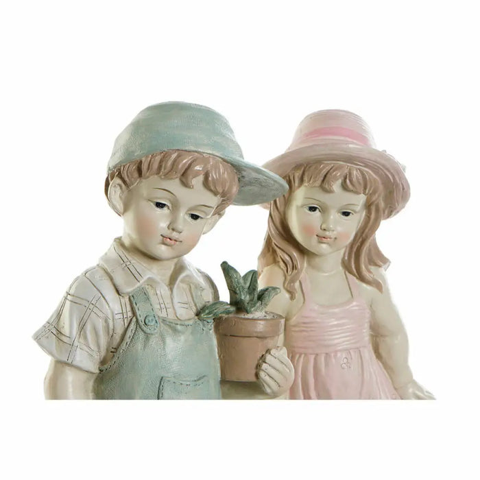 Decorative Figure DKD Home Decor Blue Pink Resin Children (18 x 15 x 41 cm) (2 pcs) - Декорация и Осветление<<<Дом
