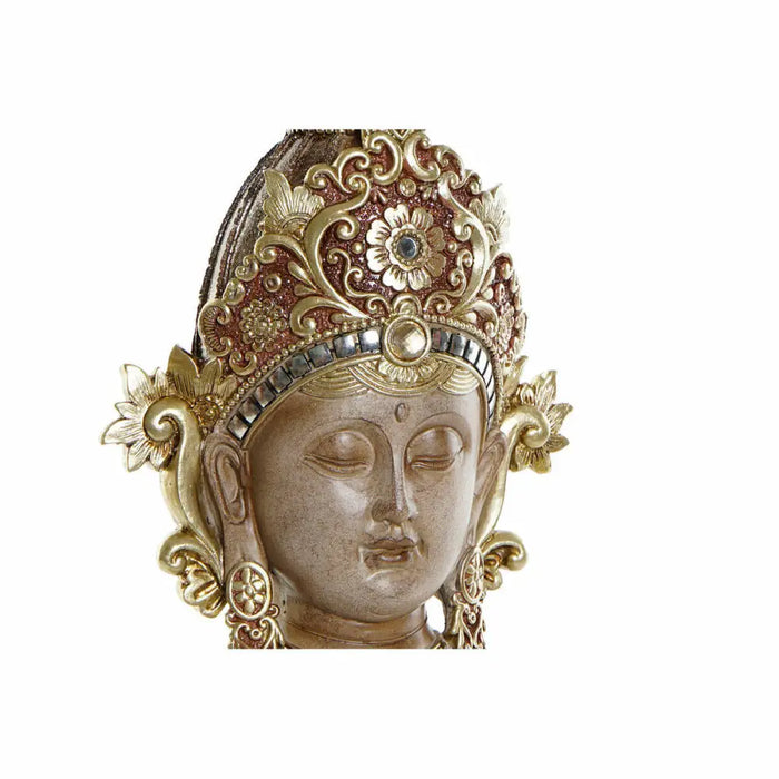 Decorative Figure DKD Home Decor Brown Golden Buddha Oriental 15 x 7 x 38 cm - Декорация и Осветление<<<Дом