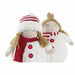 Decorative Figure DKD Home Decor Christmas Doll Polyester Girls (17 x 11 x 28 cm) (2 Units) - Декорация и
