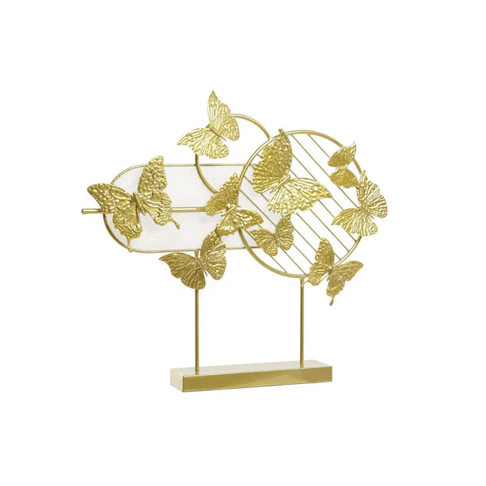 Decorative Figure DKD Home Decor Golden Metal Butterflies (63 x 9 x 58,4 cm) - Декорация и Осветление<<<Дом