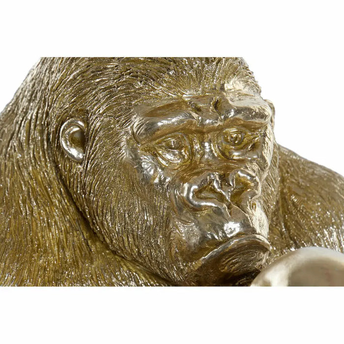 Decorative Figure DKD Home Decor Golden Resin Gorilla (33 x 33 x 43 cm) - Декорация и Осветление<<<Дом