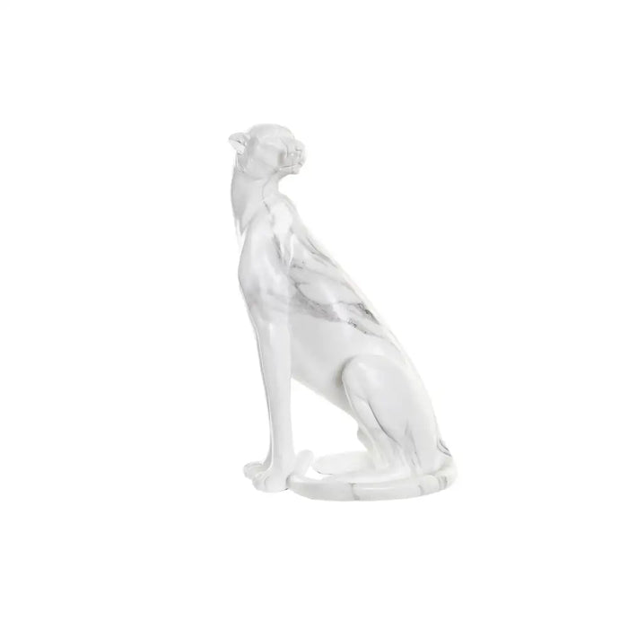 Decorative Figure DKD Home Decor Grey White Leopard Resin Marble (25 x 18 x 41 cm) - Декорация и Осветление<<<Дом