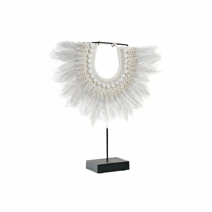 Decorative Figure DKD Home Decor Iron Feather Shells (42 x 9.5 x 44 cm) - Декорация и Осветление<<<Дом