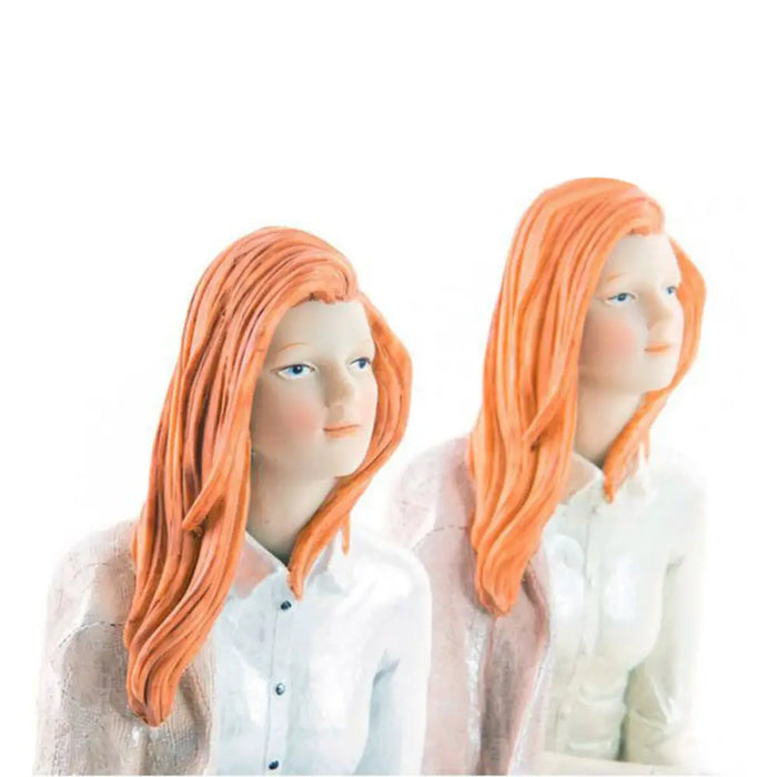 Decorative Figure DKD Home Decor Lady Romantic 15 x 18 x 19,5 cm (2 Units) (2 Pieces) - Декорация и Осветление<<<Дом