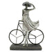 Decorative Figure DKD Home Decor Lady Silver Bicycle Metal Resin (27,5 x 9,5 x 34,5 cm) - Декорация и Осветление<<<Дом