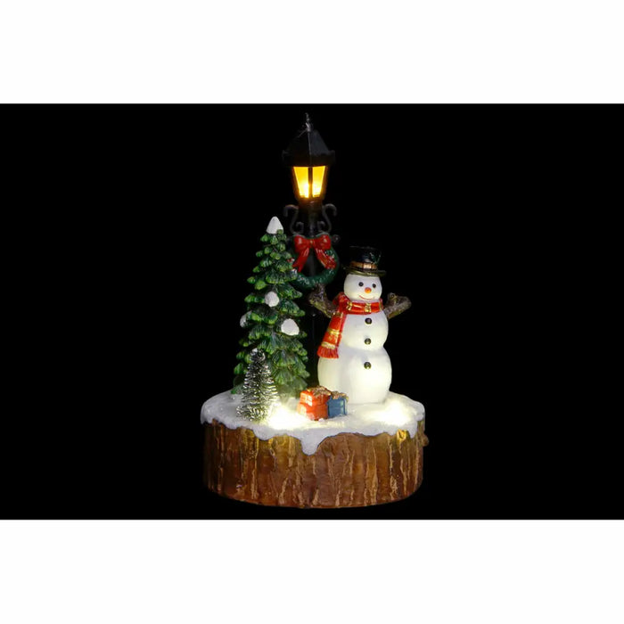 Decorative Figure DKD Home Decor LED Light Resin Snow Doll (9 x 9 x 13 cm) (2 Units) - Декорация и Осветление<<<Дом