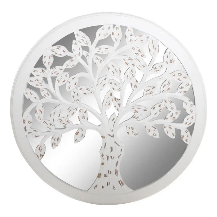 Decorative Figure DKD Home Decor Mango wood Mirror Tree (60 x 2 x 60 cm) - Декорация и Осветление<<<Дом