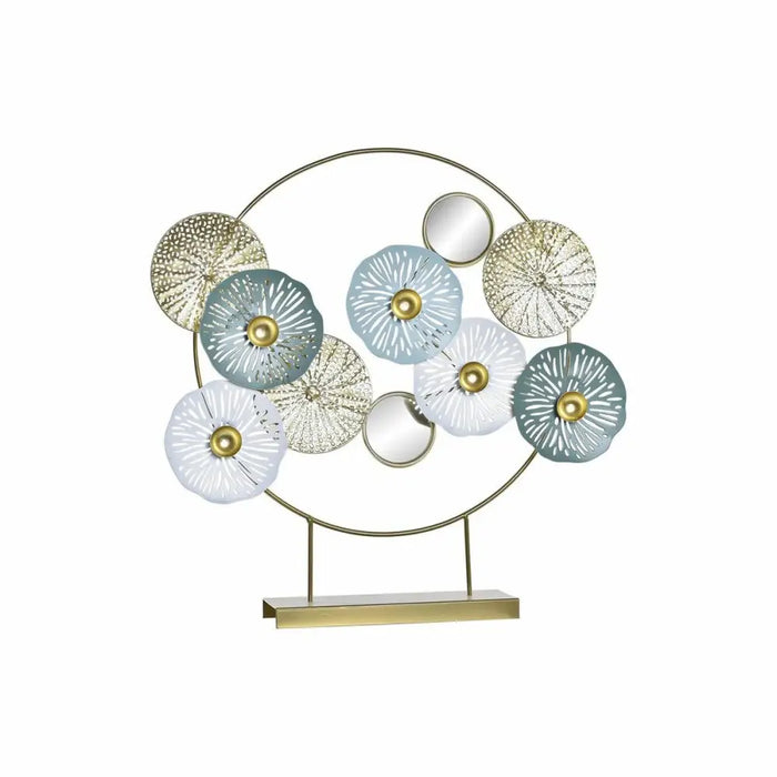 Decorative Figure DKD Home Decor Mirror Golden Metal (44 x 8 x 46 cm) - Декорация и Осветление<<<Дом