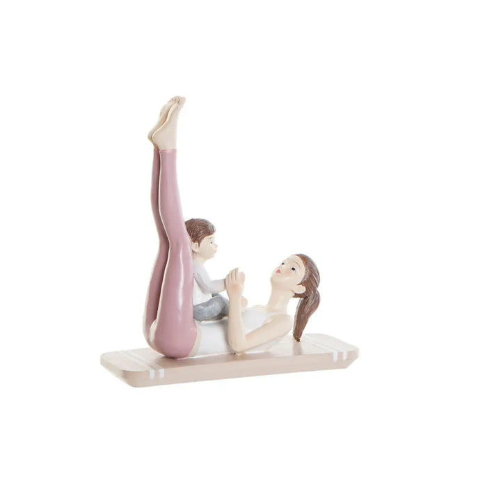 Decorative Figure DKD Home Decor Pink Yoga Scandi 15,5 x 6,5 x 17 cm - Декорация и Осветление<<<Дом