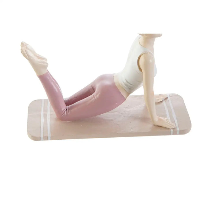 Decorative Figure DKD Home Decor Pink Yoga Scandi 16 x 6 x 13 cm - Декорация и Осветление<<<Дом