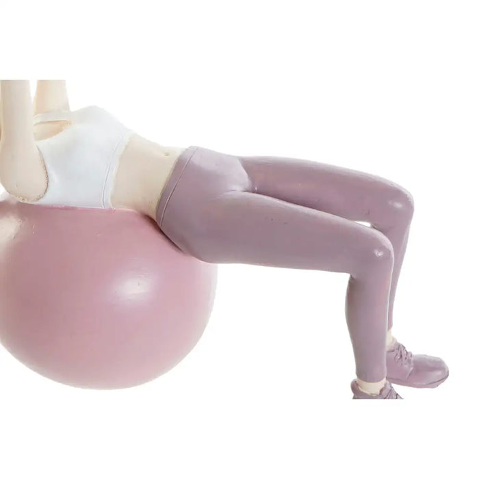 Decorative Figure DKD Home Decor Pink Yoga Scandi 18,5 x 8 x 17,5 cm - Декорация и Осветление<<<Дом