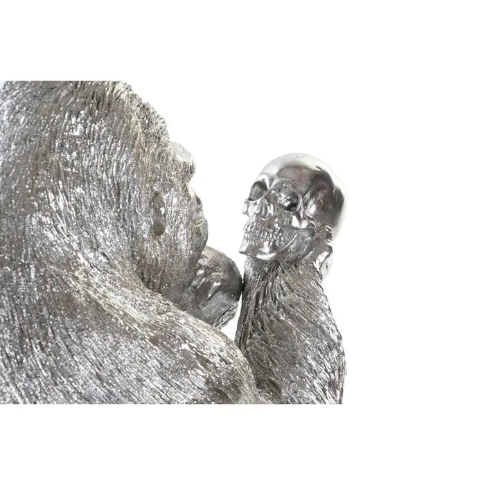 Decorative Figure DKD Home Decor Silver Colonial Gorilla 38,5 x 33 x 43,5 cm - Декорация и Осветление<<<Дом