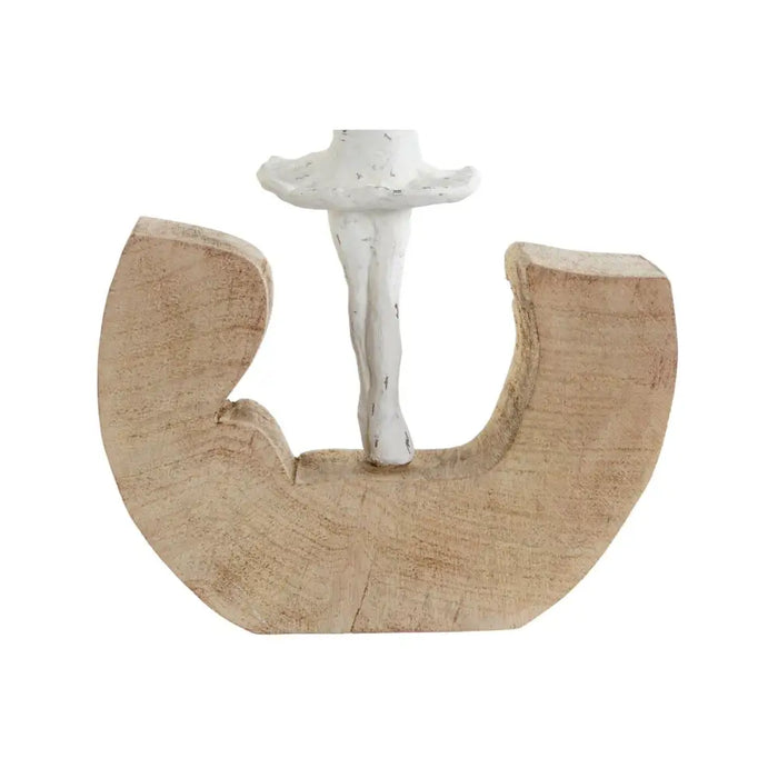 Decorative Figure DKD Home Decor White Brown Ballet Dancer 17 x 6 x 24 cm (2 Units) - Декорация и Осветление<<<Дом