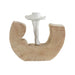 Decorative Figure DKD Home Decor White Brown Ballet Dancer 17 x 6 x 24 cm (2 Units) - Декорация и Осветление<<<Дом
