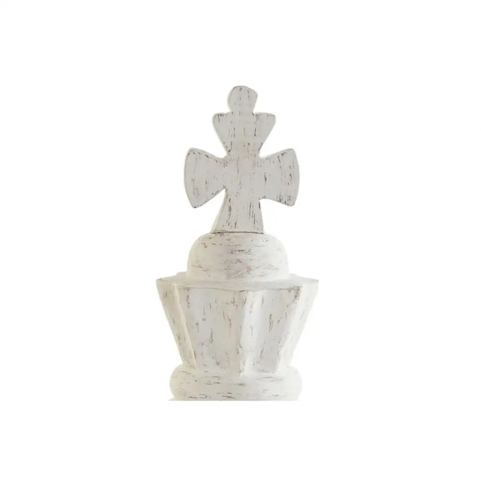 Decorative Figure DKD Home Decor White Brown Black Chess Pieces Loft 12 x 12 x 48 cm (2 Units) - Декорация и