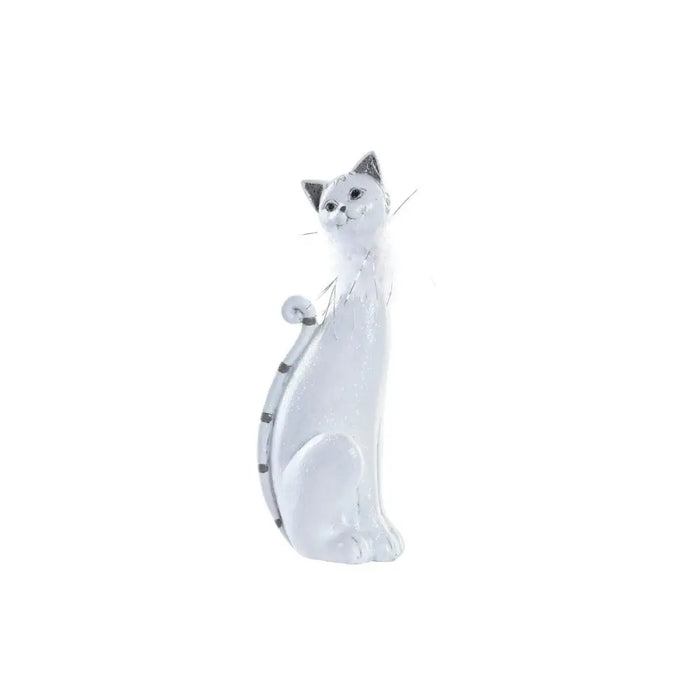 Decorative Figure DKD Home Decor White Cat Romantic 30 x 40 cm 9 x 9 x 24 cm - Декорация и Осветление<<<Дом