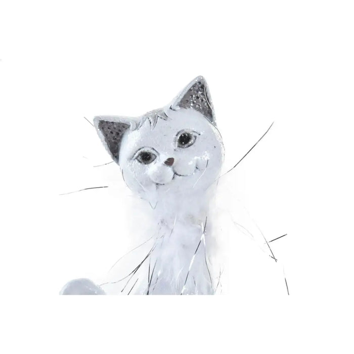 Decorative Figure DKD Home Decor White Cat Romantic 30 x 40 cm 9 x 9 x 24 cm - Декорация и Осветление<<<Дом