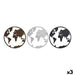 Decorative Figure DKD Home Decor World Map Black Copper White 40 x 1 x 40 cm (3 Pieces) - Декорация и Осветление<<<Дом