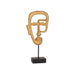 Decorative Figure Gift Decor Golden Face 19,5 x 38 x 10,5 cm (4 Units) - Декорация и Осветление<<<Дом