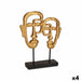 Decorative Figure Gift Decor Golden Face 27 x 32,5 x 10,5 cm (4 Units) - Декорация и Осветление<<<Дом