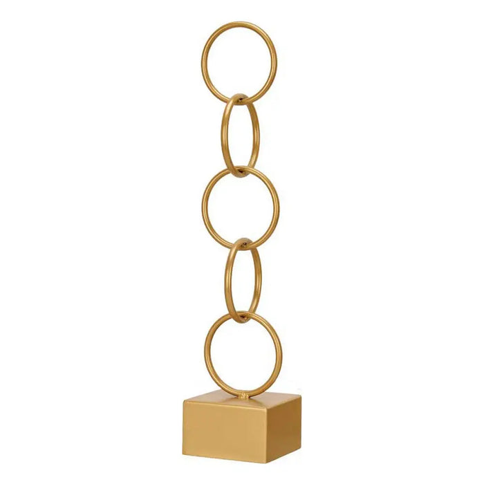 Decorative Figure Gift Decor Golden Rings 12,5 x 60,5 x 12,5 cm - Декорация и Осветление<<<Дом Градина<<<BigBuy&&&Други