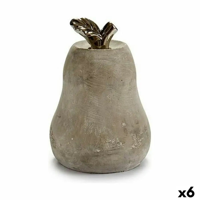 Decorative Figure Gift Decor Grey Pear 15 x 20,5 x 15 cm Cement (6 Units) - Декорация и Осветление<<<Дом