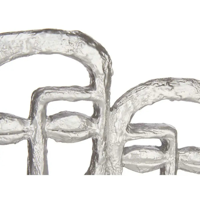 Decorative Figure Gift Decor Silver Face 27 x 32,5 x 10,5 cm (4 Units) - Декорация и Осветление<<<Дом