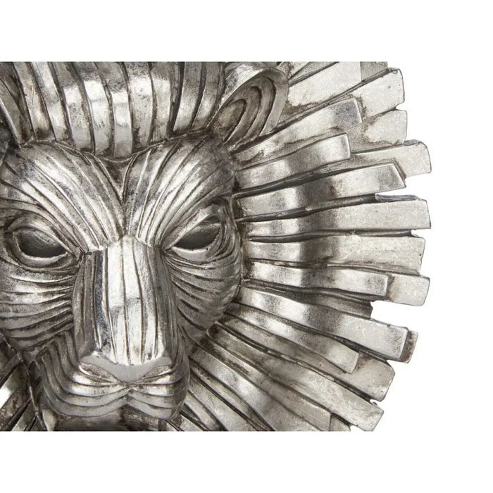 Decorative Figure Gift Decor Silver Lion 28 x 38,5 x 11,5 cm (4 Units) - Декорация и Осветление<<<Дом