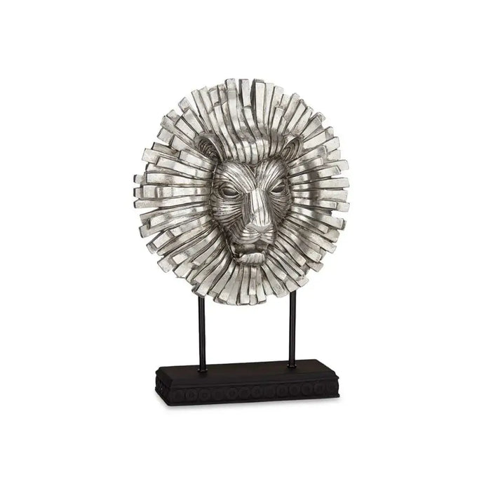 Decorative Figure Gift Decor Silver Lion 28 x 38,5 x 11,5 cm (4 Units) - Декорация и Осветление<<<Дом
