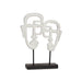 Decorative Figure Gift Decor White Face 27 x 32,5 x 10,5 cm (4 Units) - Декорация и Осветление<<<Дом
