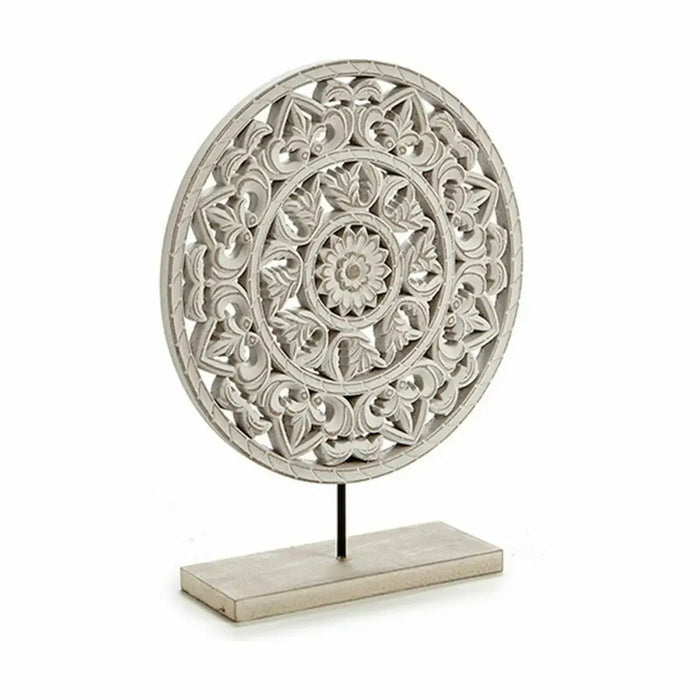 Decorative Figure Gift Decor White Mandala 30 x 36 x 7 cm (6 Units) - Декорация и Осветление<<<Дом