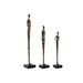 Decorative Figure Home ESPRIT Black Dark grey Modern Persons 11,5 x 11,5 x 70 cm - Декорация и Осветление<<<Дом