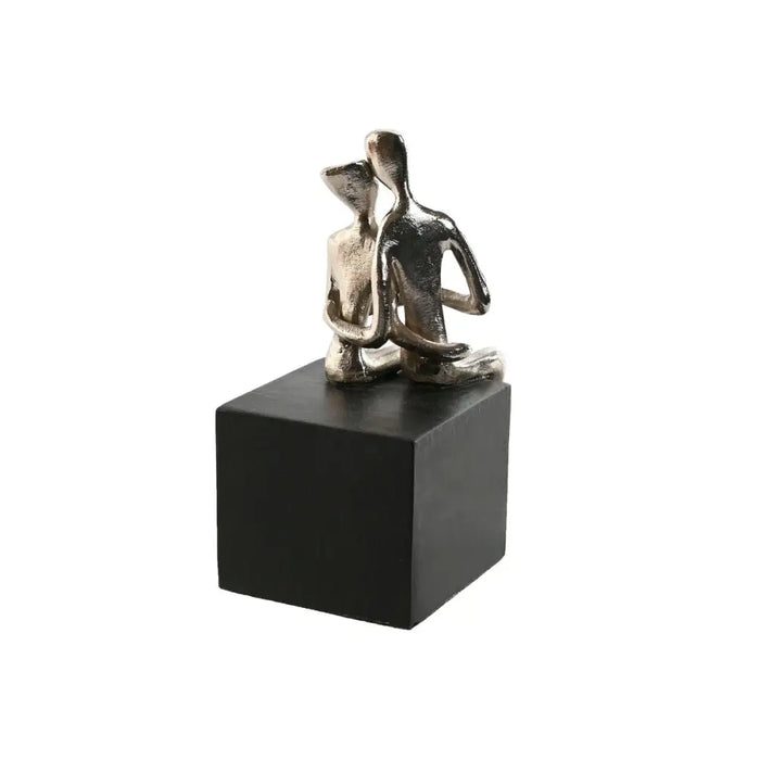 Decorative Figure Home ESPRIT Black Silver Pair 9 x 13 x 20 cm - Декорация и Осветление<<<Дом Градина<<<BigBuy&&&Други
