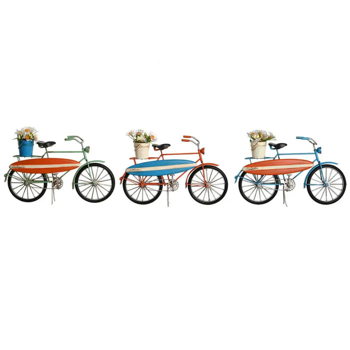 Decorative Figure Home ESPRIT Blue Green Orange 31 x 8,5 x 19 cm (3 Units) - Декорация и Осветление<<<Дом