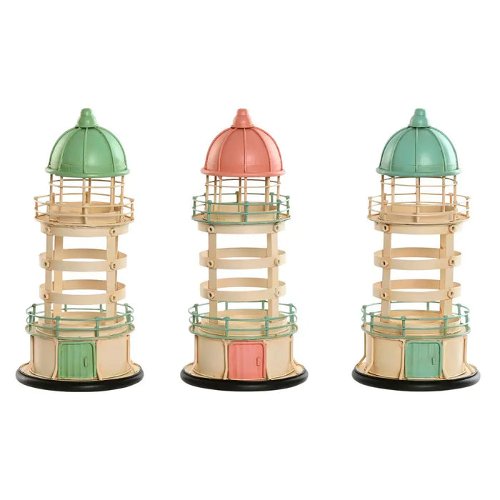 Decorative Figure Home ESPRIT Blue Green Pink 13 x 13 x 27,5 cm (3 Units) - Декорация и Осветление<<<Дом