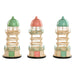 Decorative Figure Home ESPRIT Blue Green Pink 13 x 13 x 27,5 cm (3 Units) - Декорация и Осветление<<<Дом