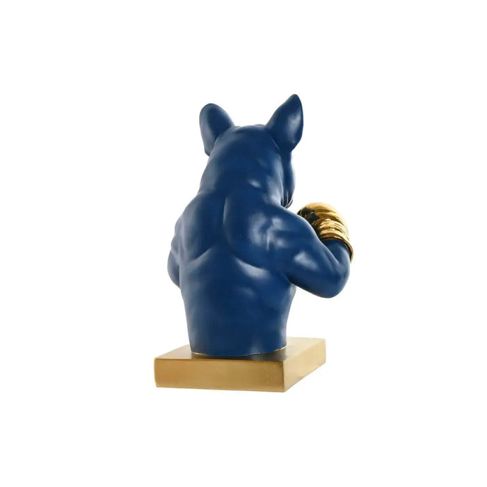 Decorative Figure Home ESPRIT Blue Orange Golden 28 X 26 X 35,5 cm (2 Units) - Декорация и Осветление<<<Дом