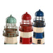 Decorative Figure Home ESPRIT Blue Red Cream Sky blue 13 x 13 x 32 cm (3 Units) - Декорация и Осветление<<<Дом