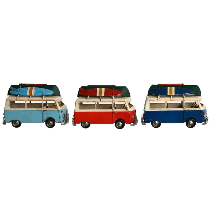 Decorative Figure Home ESPRIT Blue Red Navy Blue 28 x 13,5 x 17,5 cm (3 Units) - Декорация и Осветление<<<Дом